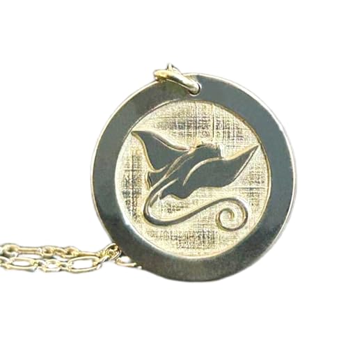 Pendentif Furie Nocturne en argent sterling 925 gravé avec sa chaîne élégante de 45 cm