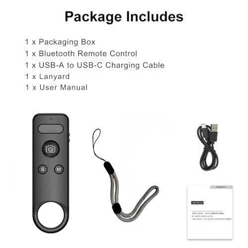Image of Yantralay Wireless Remote for D JI Action 4, 5 PRO, OSMO 360 | Remote Control for D JI Series Action Camera | USB-C Rechargeable, 15 Meter Range