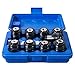 US Stock ZAC 9PCS GT12 ANSI Collets, 0-6'', 8, 5/32'', 10, 3/16'', 12, 7/32'', 1/4'', 5/6'', 3/8'', 7/16'', 1/2'' Tap Torque Collets for M16R/PNEU-M12 Tapping Machine