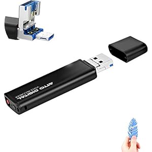 Mini-Dicteerapparaat, Stemactivering, 26 Uur Batterij, 94 Uur Capaciteit, Eenvoudig te Bedienen, 8 GB Voicerecorder