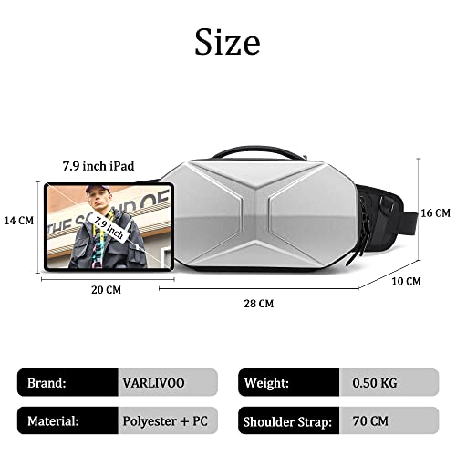 VARLIVOO Zaino Monospalla da Uomo Sling Bag Borsa