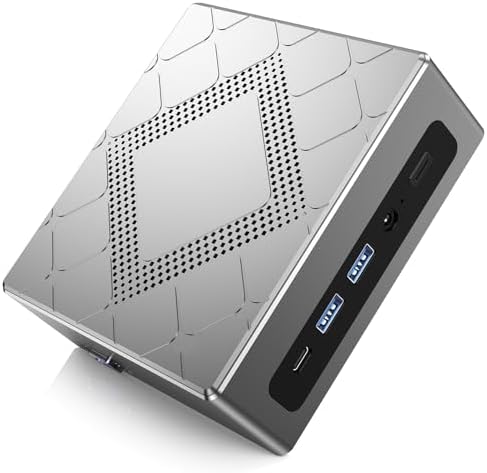 NiPoGi CK10 Mini PC Ιntel Core i5-12450H (11390H Beat, 8C/12T, fino a 4,4GHz), Mini Computer Desktop 16GB DDR4 512GB M.2 NVMe SSD, WiFi 6, BT 5.2, 2X HDMI+VGA 4K Triplo esposizione per la casa/Ufficio