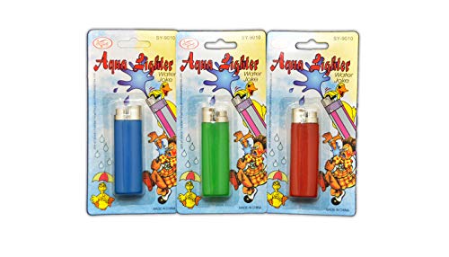 Preisvergleich Produktbild jameitop® 3 X Spritz Feuerzeug - Scherzartikel - Zaubertrick