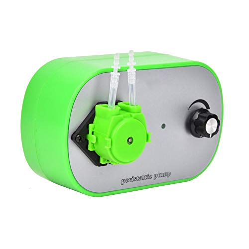 Bomba Peristáltica G628-1 con Velocidad Ajustable, Motor 12V DC, Cabezal Extraíble, 100-240V, para Laboratorio y Acuario