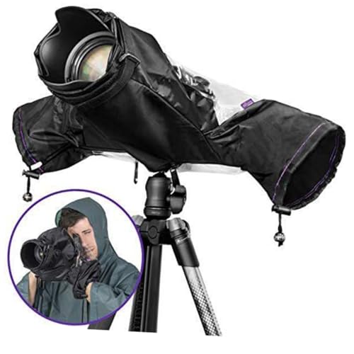 Funda para cámara de fotos impermeable ajustable con protección para objetivos largos de exteriores 5