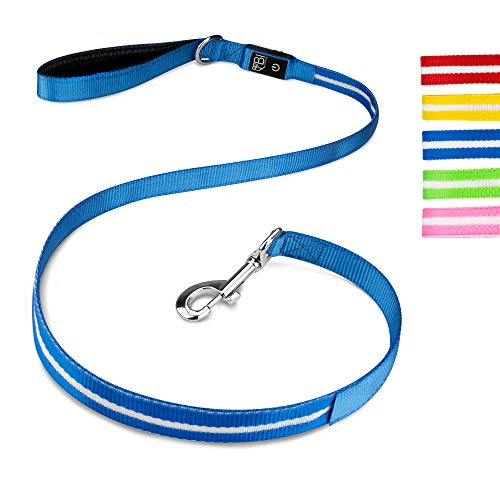 Hundeleine aus Nylon [Das Original] 1 m LED Leine für Beste Sichtbarkeit im Dunkeln passend für alle Leuchthalsbänder & LED Hundehalsbänder - Führleine mit Licht für kleine und große Hunde thumbnail