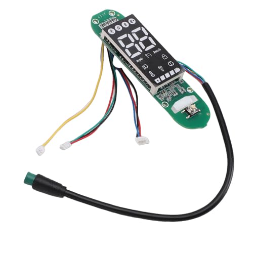 Alomejor Placa de Circuito para Patinete Eléctrico, Tablero de Pantalla Digital con Estado del de Nivel de Batería de Velocidad para Patinete Mi4