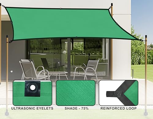 Image of Shalimar Multipurpose Shade Net /Green Net - 75% Sunblock (05 ft x 15 ft) | UV Stabilized & Heavy Duty | Ideal for Terrace, Lawn, Balcony & Greenhouse - Green Color