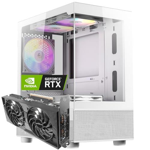 WaffleMK ゲーミングPC タワー型 G-Stormシリーズ 第9世代 CPU Core i7 9700 16GBメモリ Windows 11 WPS Office2 (GeForce RTX 3060 12G CX200M ホワイト)