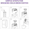 MAVO Cold Brew Coffee Maker, 27oz Iced Coffee Maker and Tea Brewer, Fine Mesh Filter, Leak-Proof Seal, Removable Design for Easy Cleaning, Durable Tritan Material, Space Saving - Home and Camping