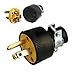 Black Duck Brand Male & Female Extension Cord Replacement Electrical Plugs End (20 Pieces)