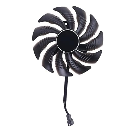 {Dator tillbehör} 88mm PLD09210S12HH 4 Pin Cooling Fan for Gigabyte GeForce GTX 1660 1660 Ti Graphics Card Cooler Fan {Utbytbar} (Blade Color : A)