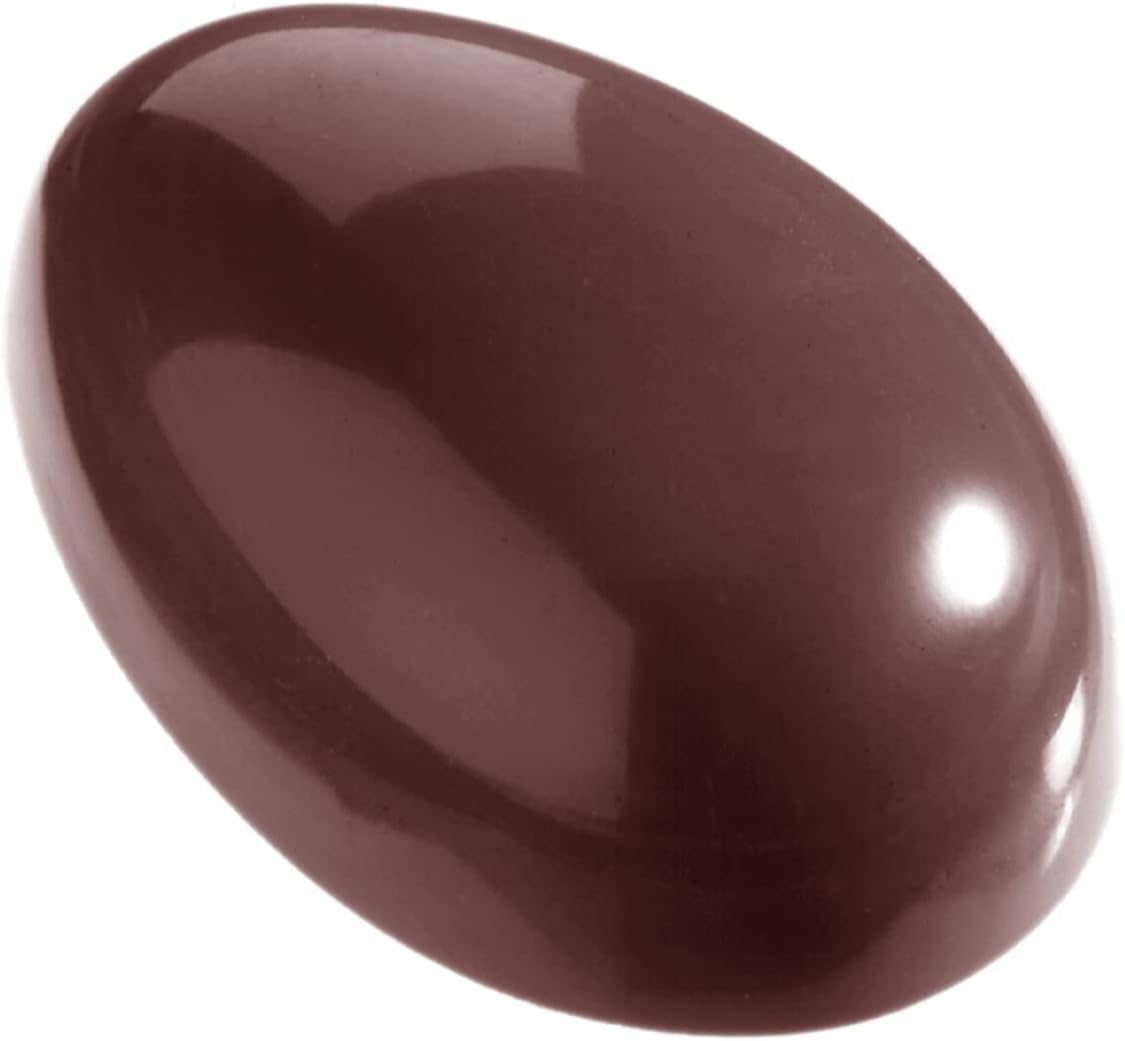 Chocolate World 1582 Clear Polycarbonate Chocolate Mold with 24 Mini-Easter-Egg Cavities 33mm x 23mm x 12mm High