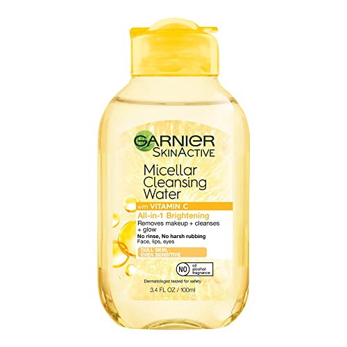 Image of Garnier, SkinActive Micellar Vitamin-C Cleansing Water, 3.4 Fl Oz