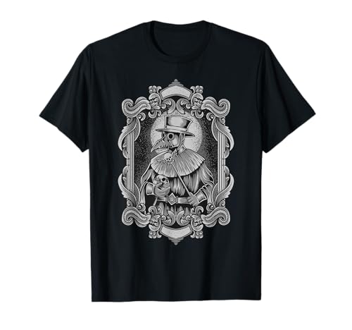 Steampunk Horror Vintage Tarot Pestilence Pestdoctor Camiseta
