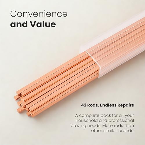 22 PCS Brazing Rods AWS BCuP-5 15% Silver Solder Phos Copper Brazing Alloy Flat Welding Rods 0.050"x1/8"x10" for HVAC, Refrigeration, and Industrial Applications by Shark Tears - Used condition - Image 6