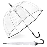 RONIARE Clear Bubble Umbrellas for Rain Large Windproof Dome Umbrella for Weddings,Prom, Graduation