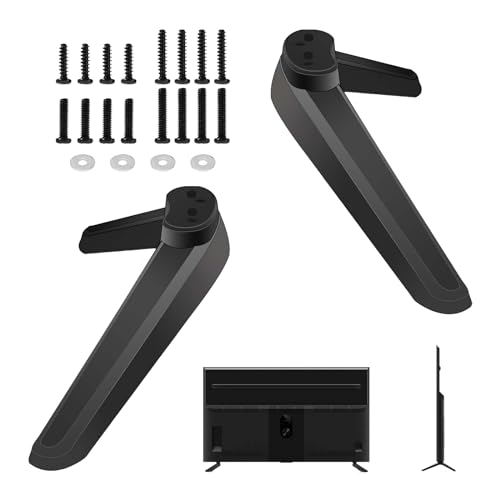 Patas Universales para Soporte de TV Antideslizante Base de Soporte de TV Portátil Pies de Pedestal para TV para la Mayoría de TV de Pantalla Plana LED
