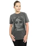 The Doors Women's Mr Mojo Risin Washed Boyfriend Fit T-Shirt Charcoal X-Large
