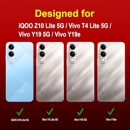 Image of amazon basics Back Case Cover for iQOO Z10 Lite 5G | Compatible for iQOO Z10 Lite 5G Back Cover | Liquid Silicon Magic Case with Camera Protection | Red