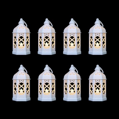 Reperla 8-Pack Mini Lanterns for Ramadan...