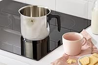 WMF Milchtopf Induktion ohne Deckel 14 cm, kleiner Topf 1,7l, Milchkochtopf Cromargan Edelstahl poliert, Schüttrand, Kunststoffgriff, spülmaschinengeeignet – Ansicht 2