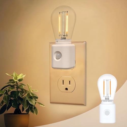 Image of LED Motion Sensor Night Light, 2-Pack, Motion Activated Night Light, Night Lights Plug into Wall Motion Sensor, 2700K Warm, Adjustable Brightness 10-100LM, for Kids Adults Bathroom Bedroom