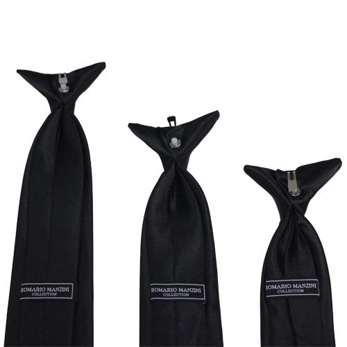 Solid Color Boy's 11" Clip On Tie Age 3 to 6 Years Old3