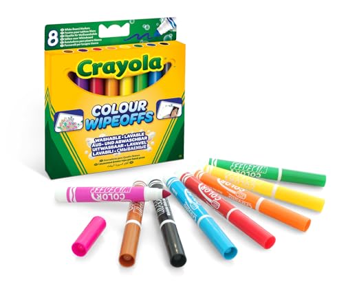 CRAYOLA - 8 erasable felt-tip pens - Creative hobby - Suitable for ages 3+