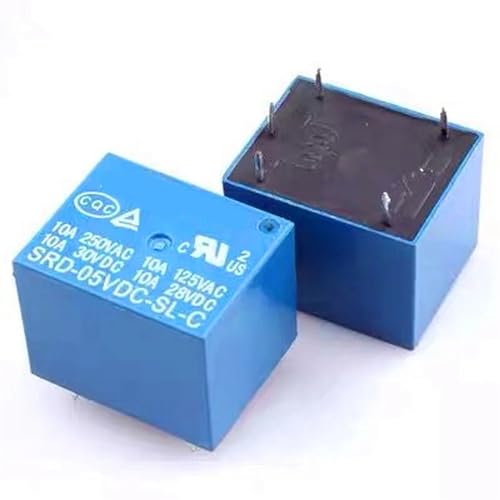 Relé SRD-06VDC-SL-C de 6V ideal para proyectos de domótica casera y automatización de luces