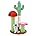 Mushroom Cactus -Red