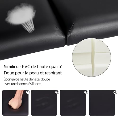 Table de Massage Pliante 70 cm Massage Professionnelle – Image 5
