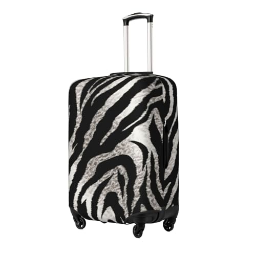 Black And White Zebra Print Travel Luggage Cover Suitcase Protector Washable Elastic Suitcase Cover Anti-Scratch Luggage Protector Travel Suitcase Baggage Cover Fits 18-32 Inch Suitcase Small2