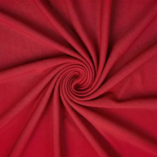 Q&J FABRIC CO. 59 Inches Nylon Spandex Fabric 82% Nylon 18% Spandex 5.90 oz/yd Shiny Swimsuit Fabric 4-Way Stretch Swimsuit Material for Sports Dance Yoga(Red 1 Yard)