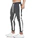 Produktbild Herren Trainingshose Jogginghose Sporthose Stripe Slim Bekleidung Pants Festlich Fit Bodybuilding Rippenhem Mit Kornelzug 3040 (Color : Dunkel Grau, Size : 40)