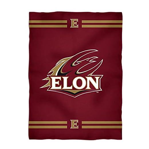 Vive La Fete College Blanket, Officially Licensed Elon Phoenix, Warm & Lightweight Throw Measuring 40" X 58" from
