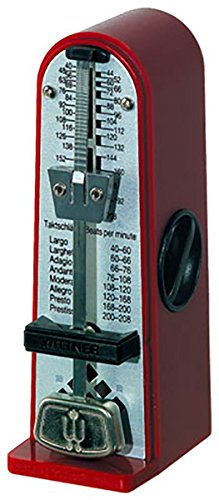 Wittner 903052 Metronomo Piccolino Cassa Sintetico Colore Rosso Rubino