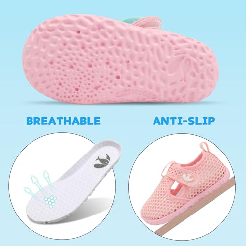 Image of FEETCITY Baby Boys Girls Water Sport Shoes Barefoot Kids Aqua Socks Quick-Dry Beach Swim Pool Shoes