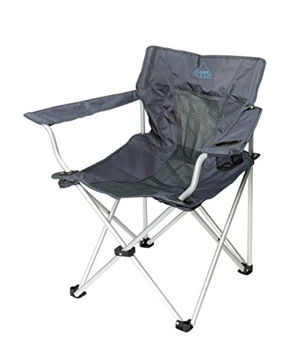 Camp Gear ca Aluminio 600d Plegable Silla, Unisex, CA Aluminium 600D, Gris