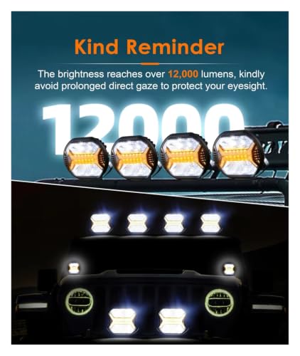 Phare LED de travail anti-brouillard pour camion 4x4