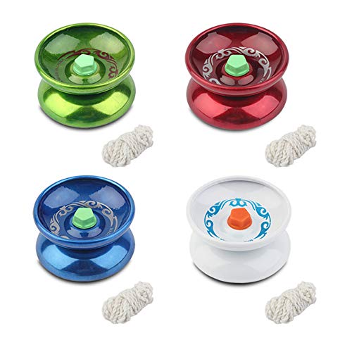 RoxTop Yoyo mágico Speed ââProfessional Fresco de aleación Yoyo pie de Ocio balón ha golpeado Juegos de los niños para el Regalo de Color al Azar de Entrega Aleatorio