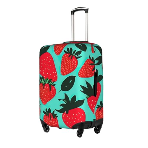Cute Strawberry 1 Tsa Approved Luggage Cover For 18-32 Inch Suitcases Scratch-Resistant Stretch Luggage Cover2