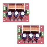 Voyoo 2Pcs 400W Crossover Lautsprecher 2 Weg Audio Einstellung Hochtöner Lautsprecher Filter Frequenzteiler für 2-16 Ohm