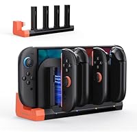 TRANSNOVO Quad Joycon - Base de carga inalámbrica para Switch 2,