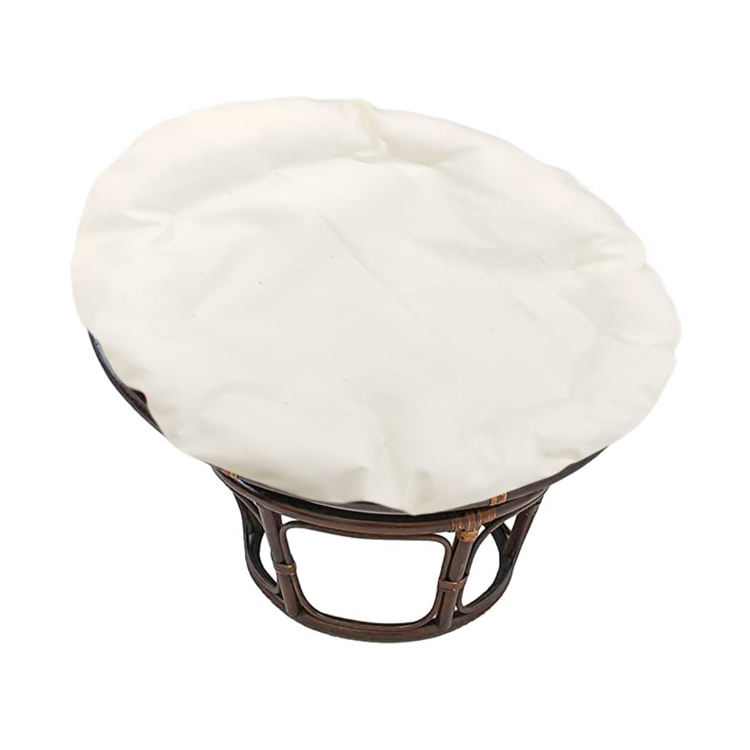TDHLW Papasan Cushion Cover, Papasan Slipcover, Papasan Chair Cushion Covers Only, Outdoor Indoor Cushion Waterproof Slipcover for Papasan Wicker Egg Chair,white,43 * 43in