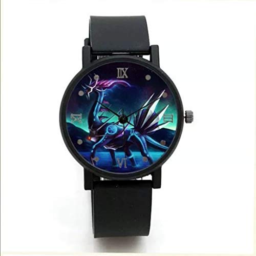 Preisvergleich Produktbild LINJIA Pokemon Uhr Quarzuhr Pikachu Taschenmonster Pokemon Pikachu Anime Cartoon Uhr