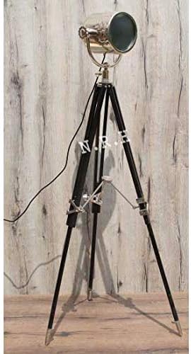 Nautical Replica Hub Hollywood Studio Spotlight zoeklicht Zwart Statief Vloerlamp Home & Office Decor