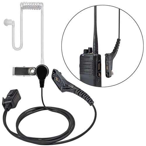 HYS Walkie Talkie Earpiece Headset Built-in PPT Mic Compatible with Motorola DP3400 DP4400 DP4800 DGP4150 XPR-6300 DGP6150 DGP5000 XiR P8208 XiR P8268 Multi Pin Two Way Radio (Acoustic tube Type) - Image 4