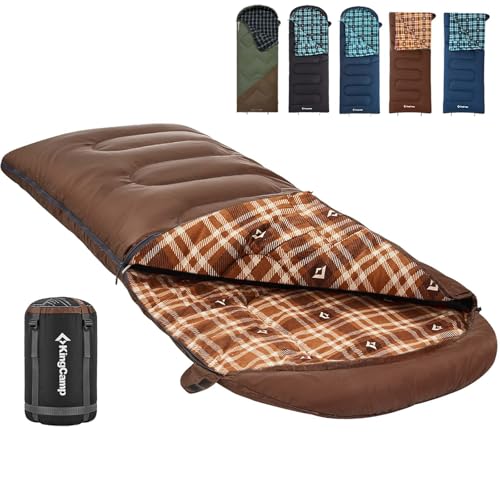 KingCamp Sleeping Bag for Adults, Cold Weather & Warm XL Big...