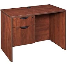 Romig Legacy 42 x 24 in. Executive Desk with Single Pedestal Drawer Unit- Cherry
